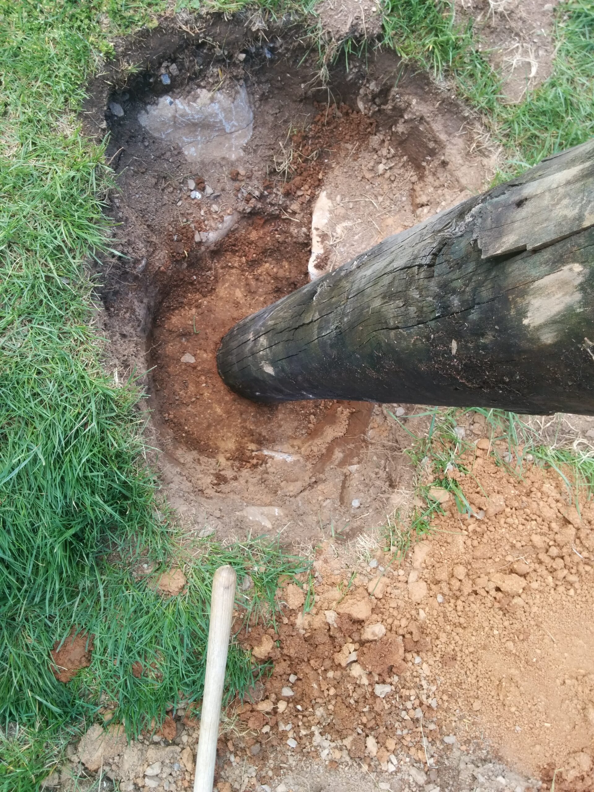fence post in ground without concrete