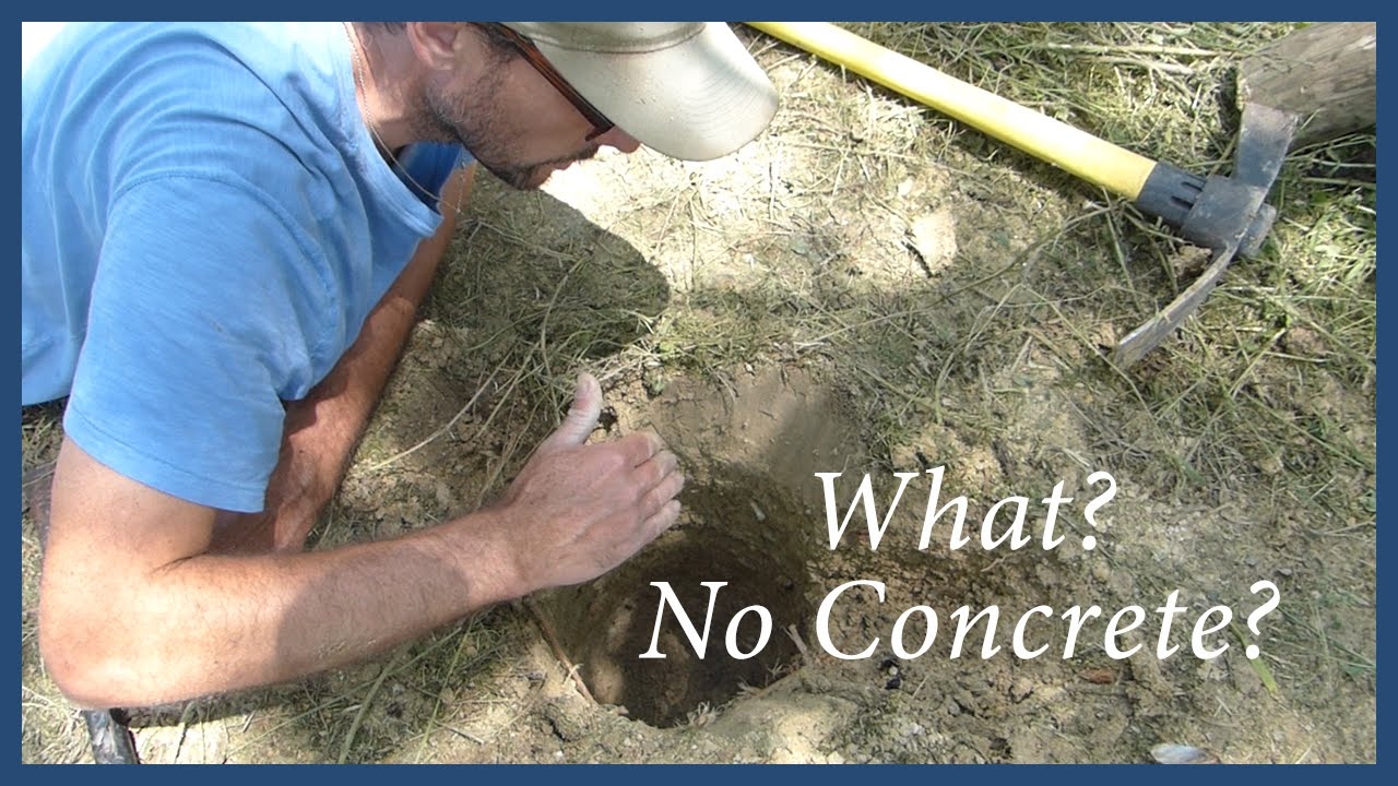 How To Set A Secure Gate Post WITHOUT Concrete YouTube