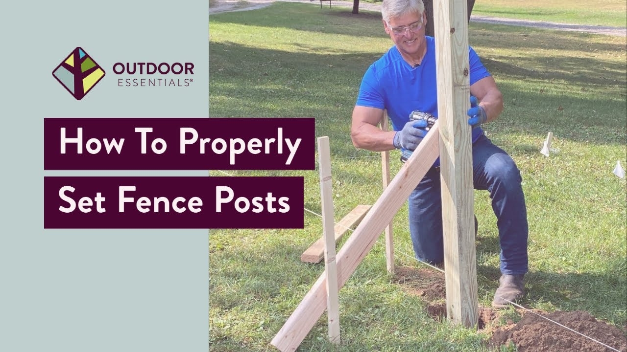 How To Set Fence Posts YouTube