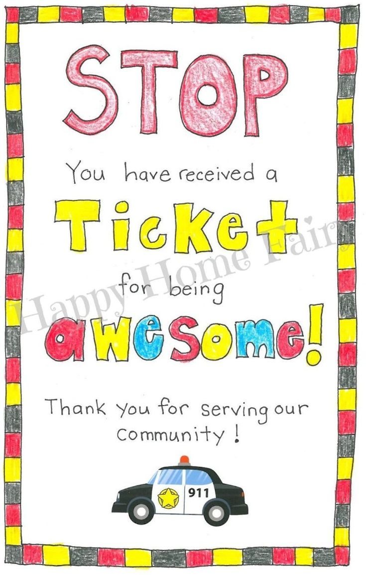 How To Thank A Police Officer FREE Printable Happy Home Fairy