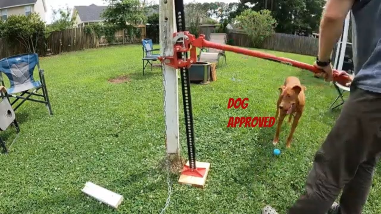 How To Use A Harbor Freight Farm Jack And Remove A Post YouTube