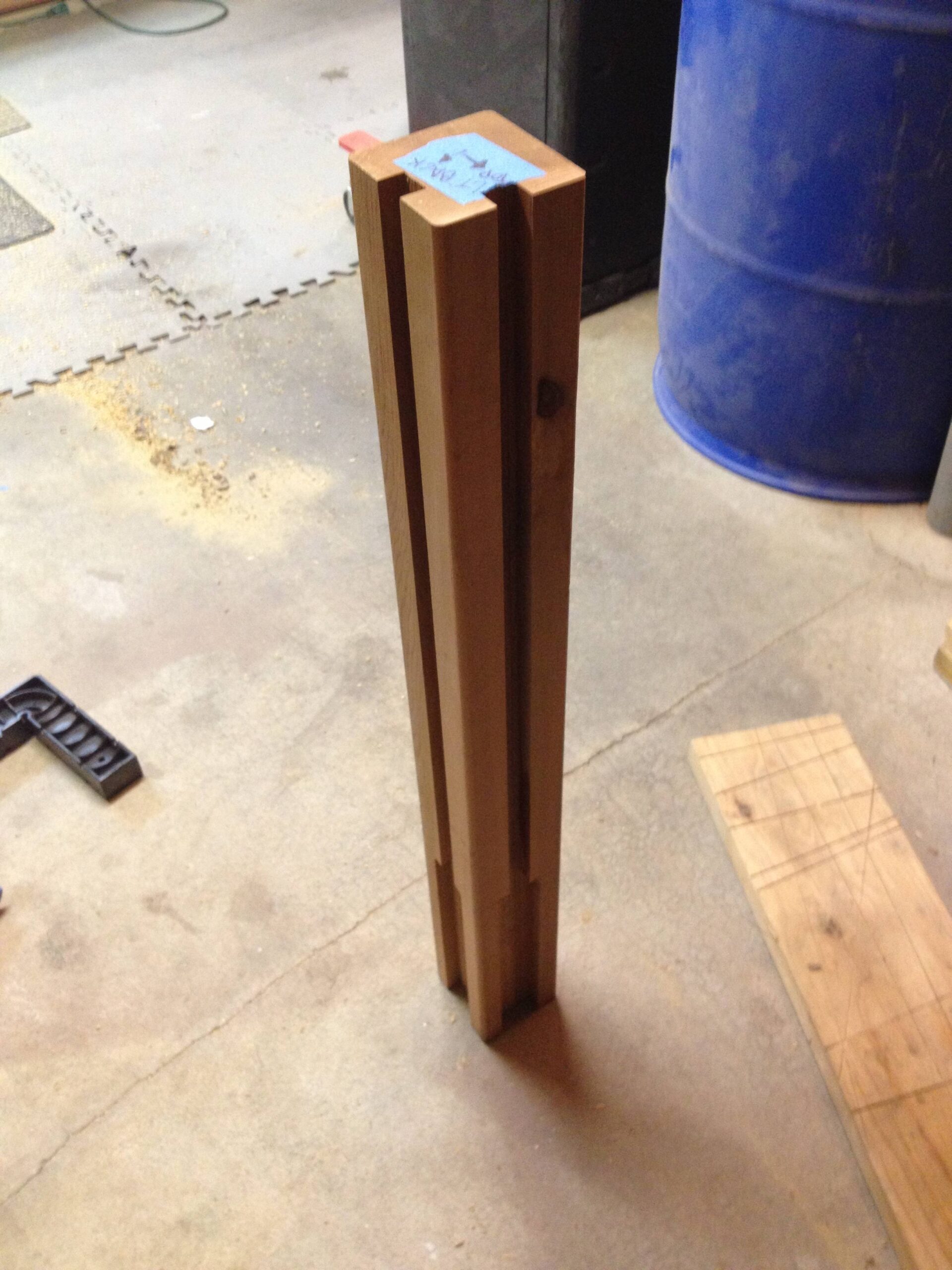 fence posts with slots