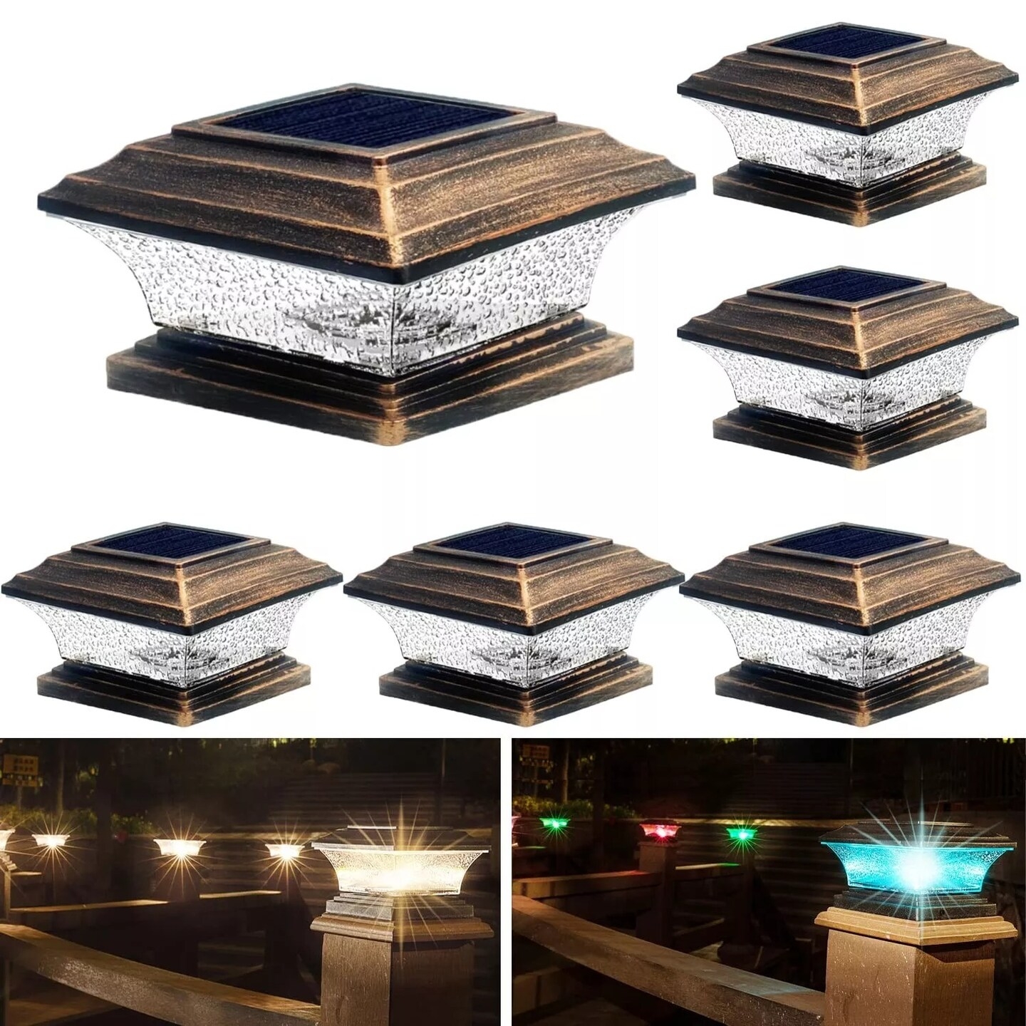 led fence post lights