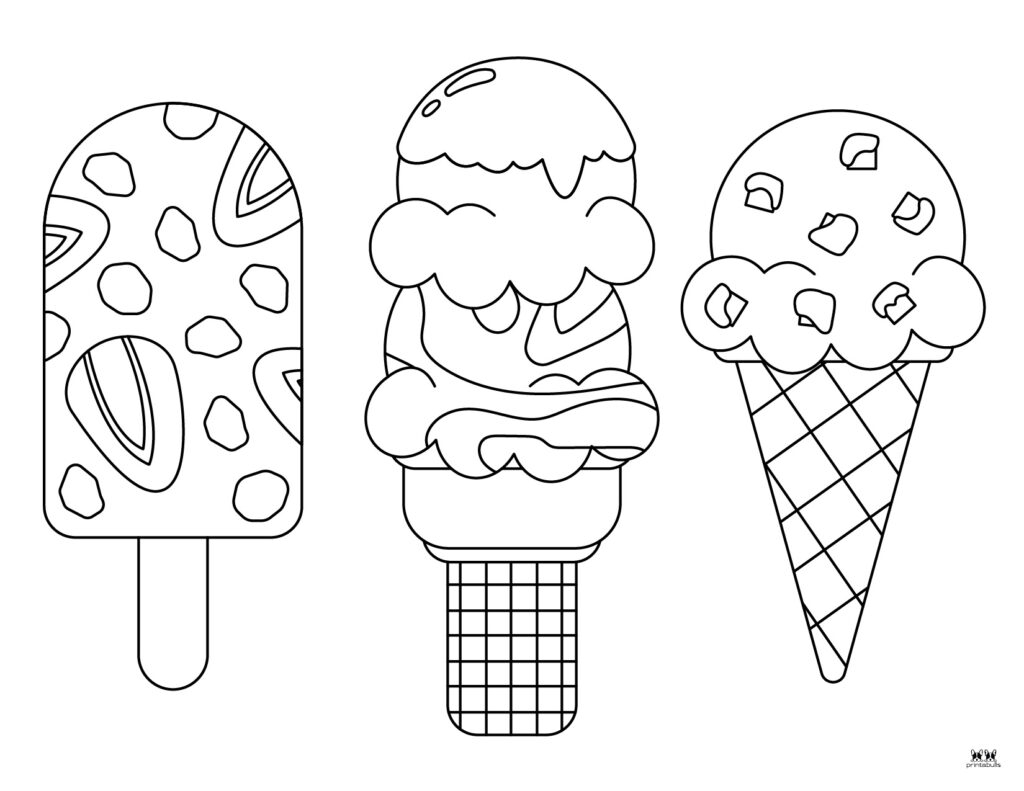 print ice cream coloring pages