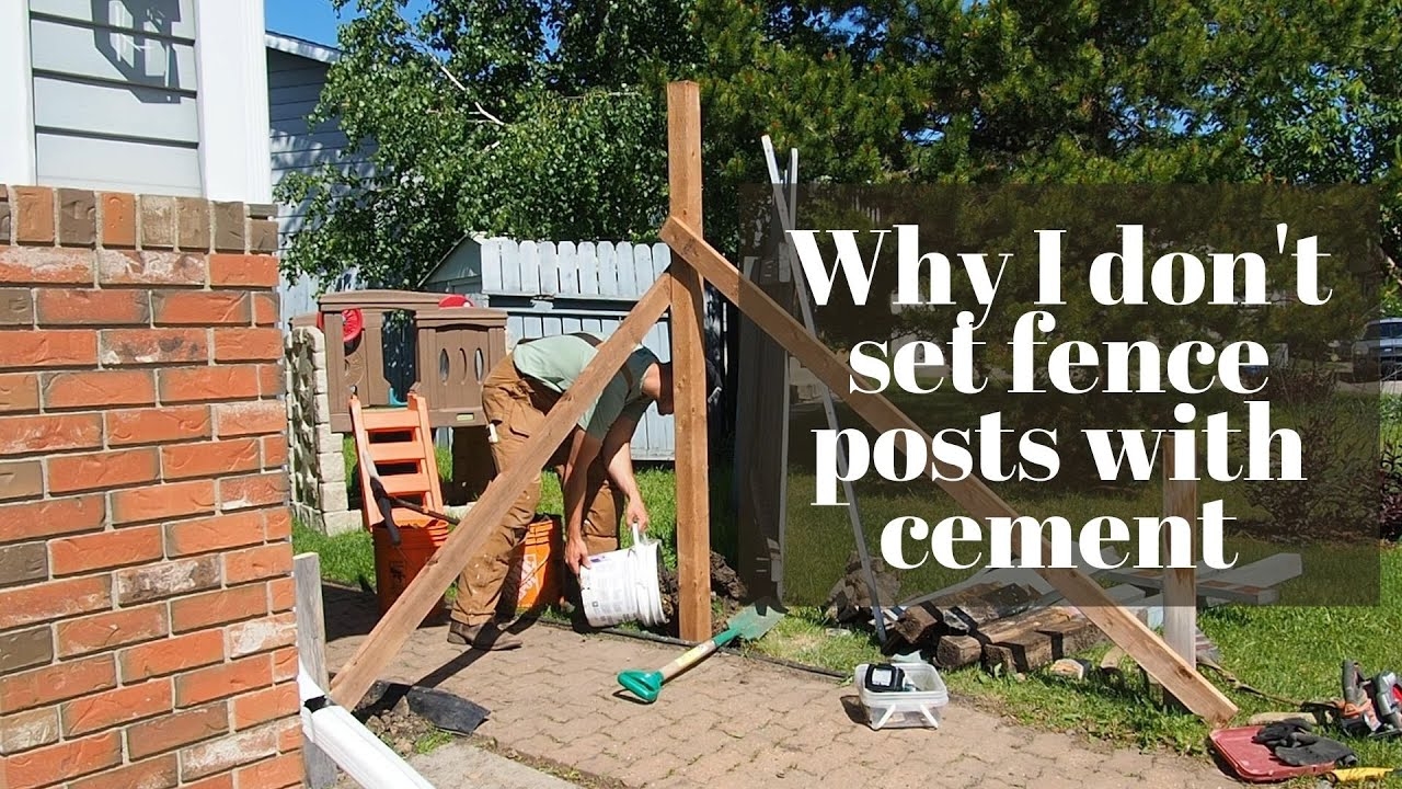 Installing Fence Posts Without Cement building A Fence Gate YouTube