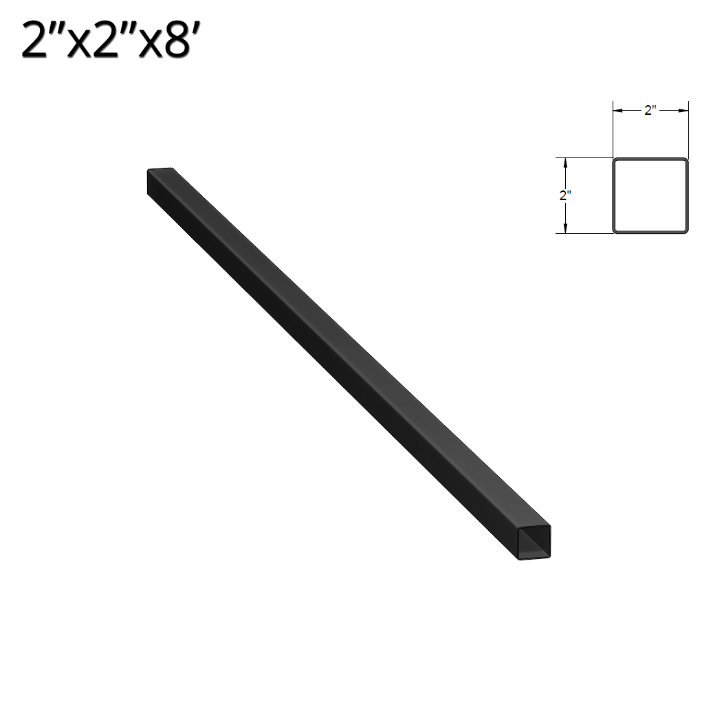 Iron Fence Post 2 inch X 2 inch X 8 foot