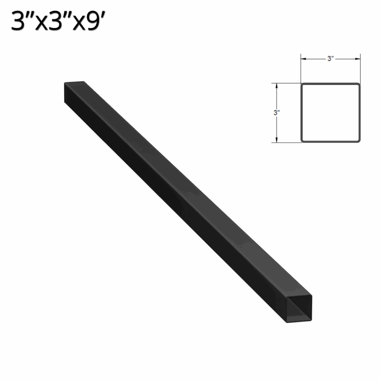 Iron Fence Post 3 inch X 3 inch X 9 foot