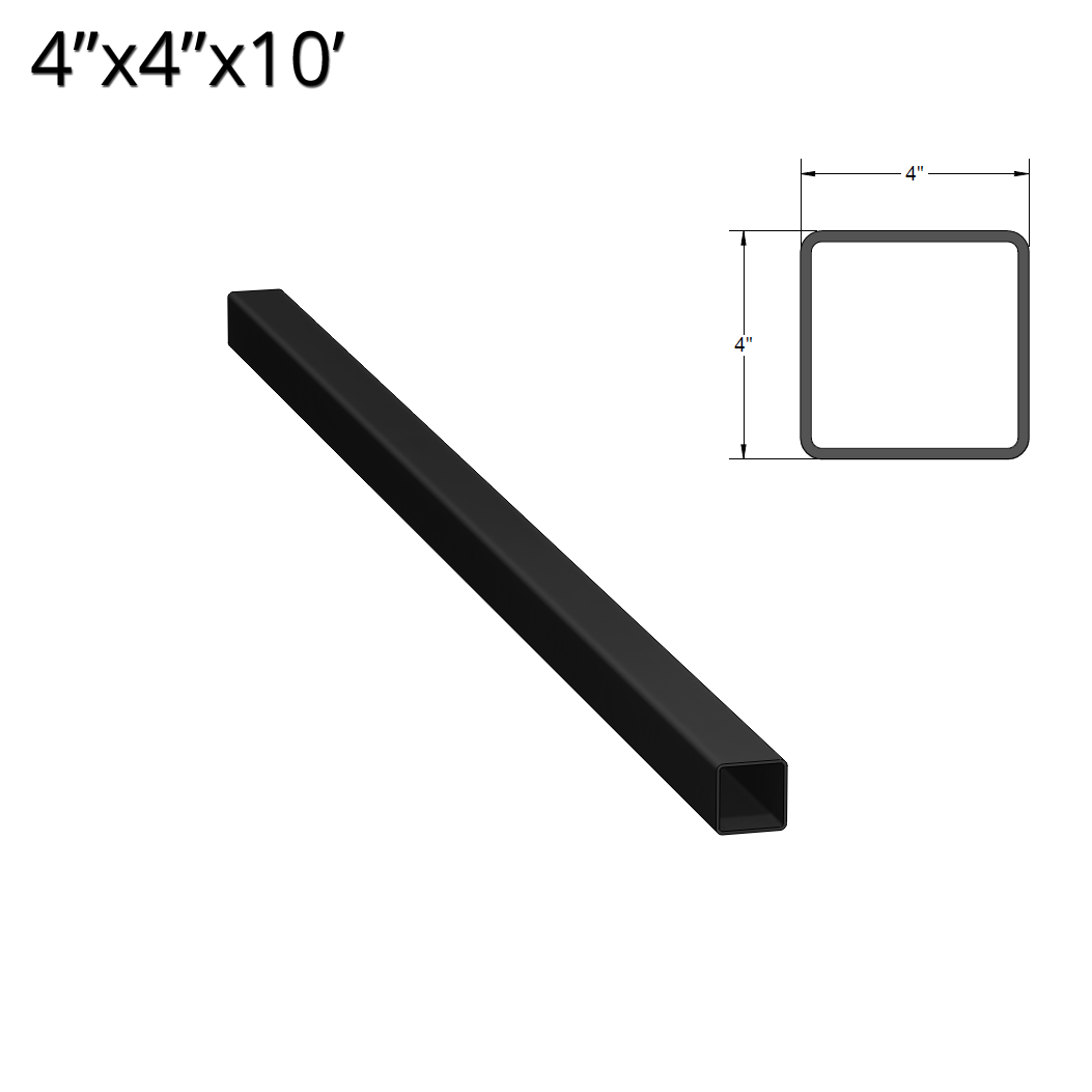 Iron Fence Post 4 inch X 4 inch X 10 foot