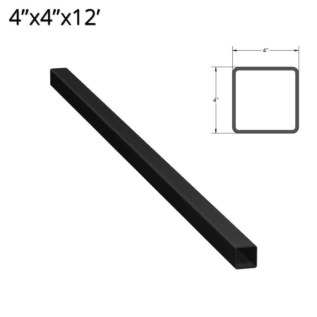 Iron Fence Post 4 inch X 4 inch X 12 foot