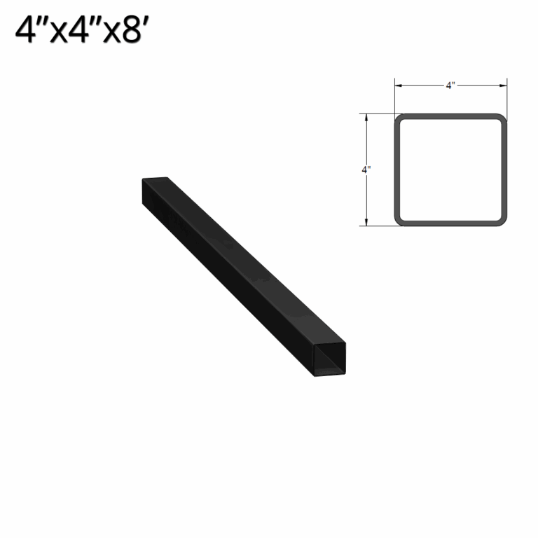 Iron Fence Post 4 inch X 4 inch X 8 foot