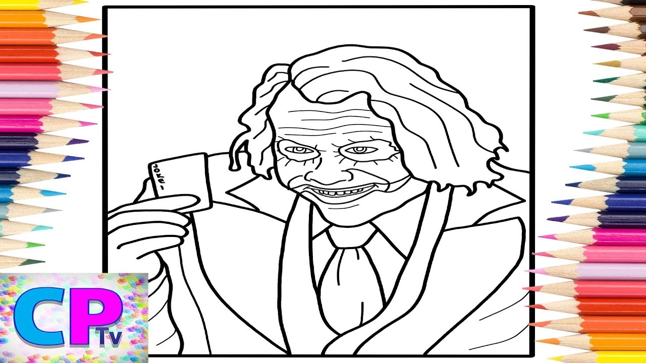 Joker Coloring Pages Portrait Of Joker Defqwop Awakening Codeko Crest NCS Release YouTube