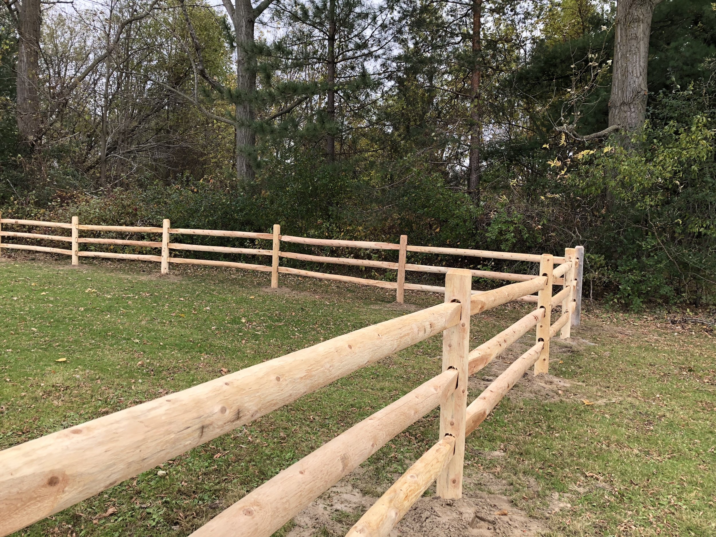 Lanark Cedar Post Rail Fencing Lanark Cedar