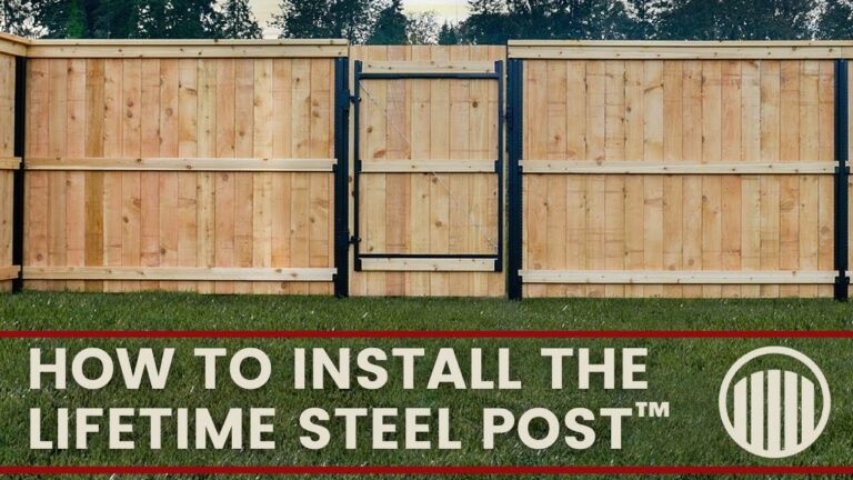 Lifetime Steel Post Installation YouTube
