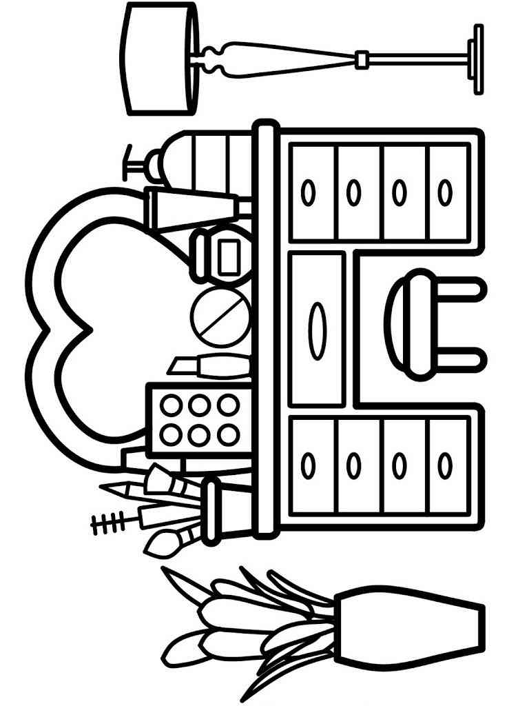Makeup Coloring Pages