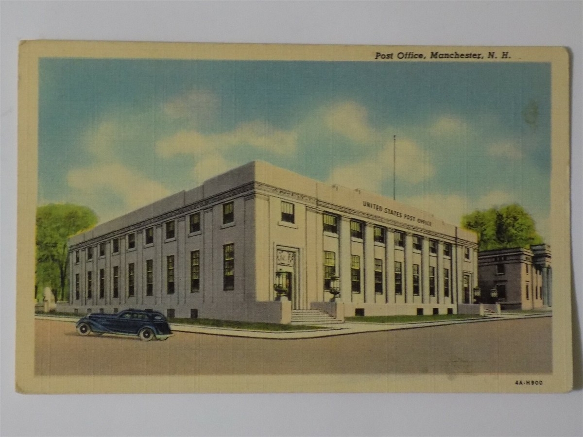 Manchester New Hampshire NH Post Office 1940s EBay
