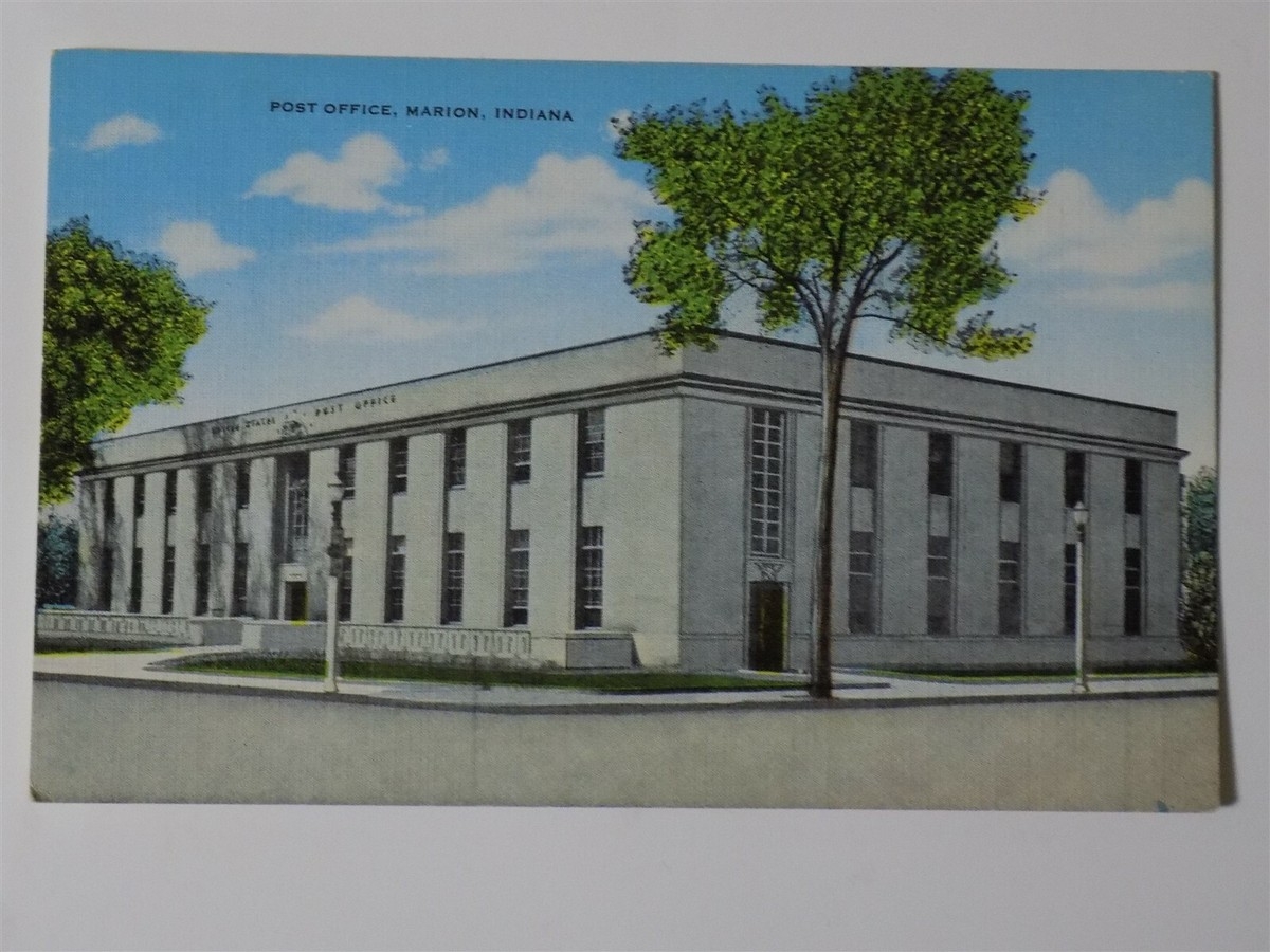 Marion Indiana IN Post Office 1940s EBay