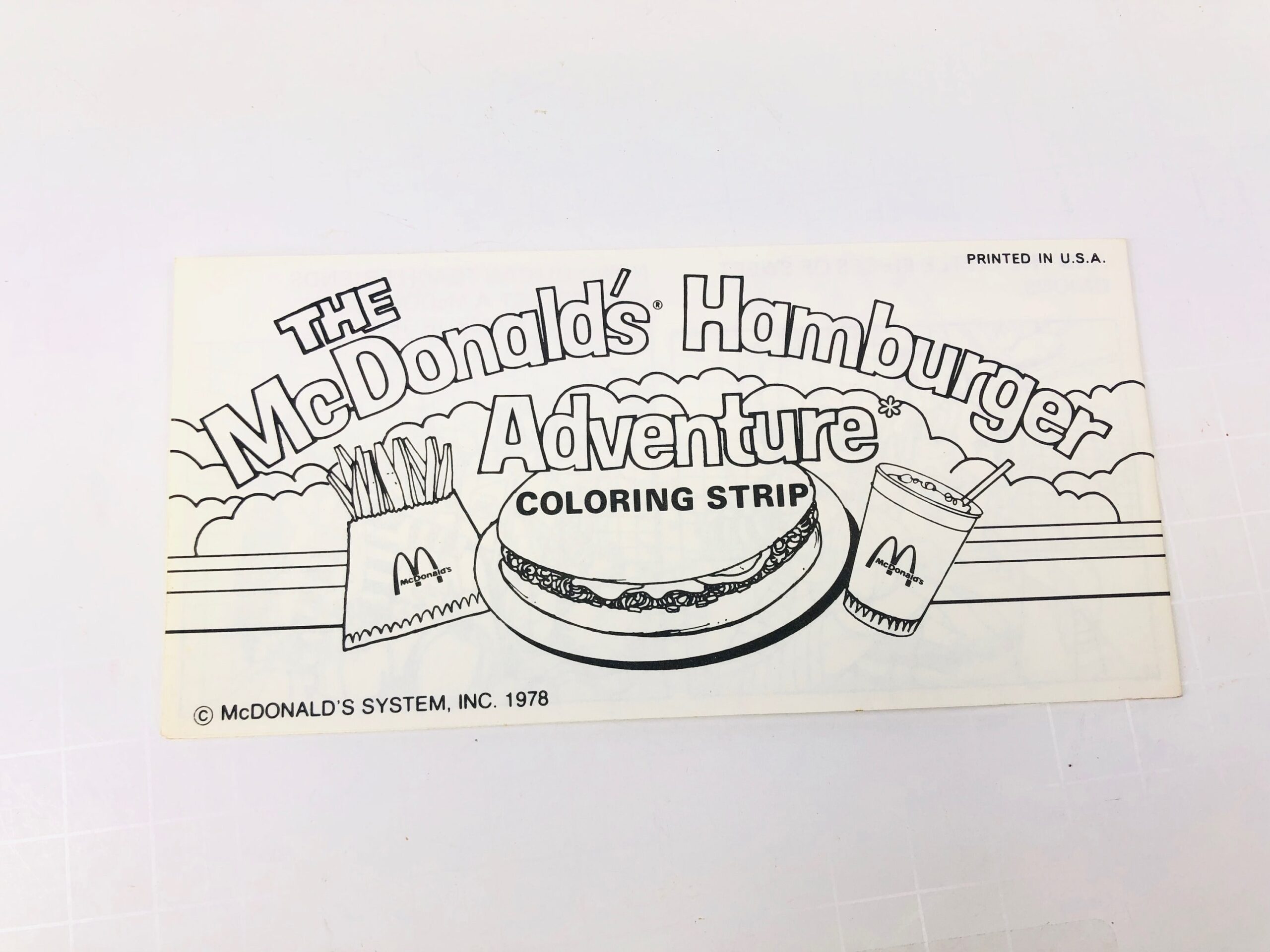 Mcdonald Coloring Etsy
