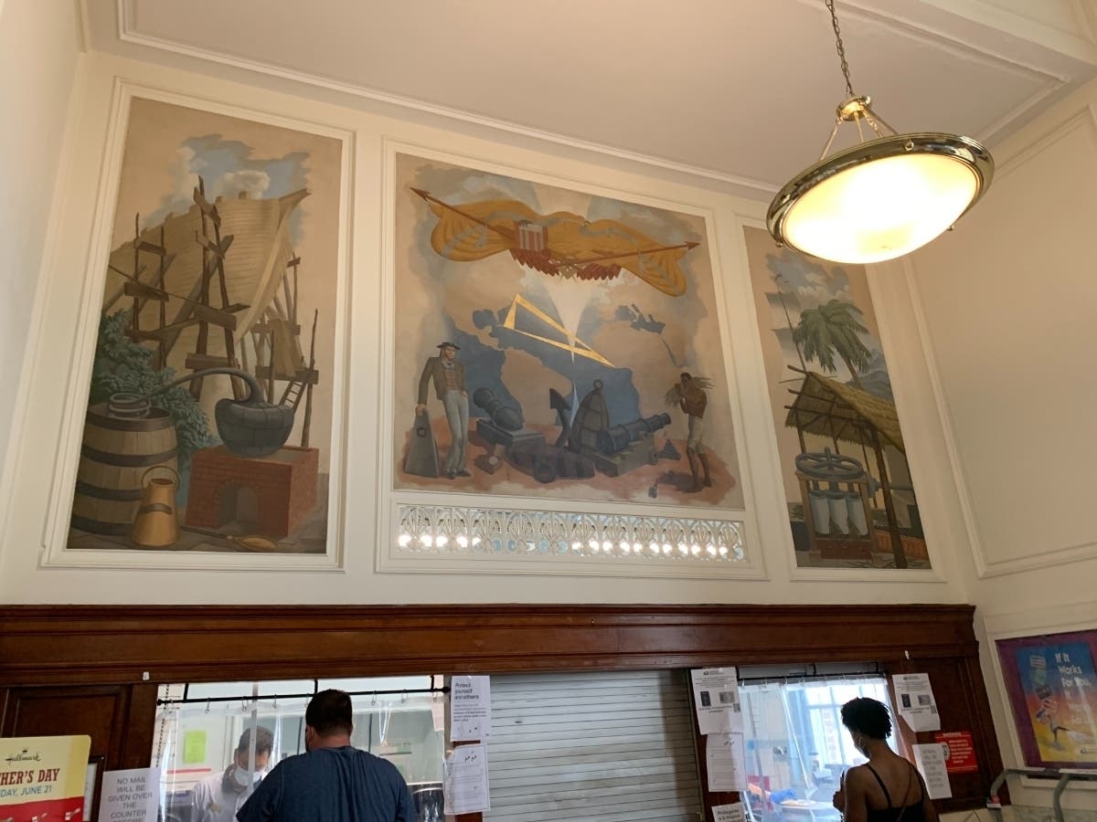 Medford Post Office Mural A Grim Reminder Of Past Medford MA Patch