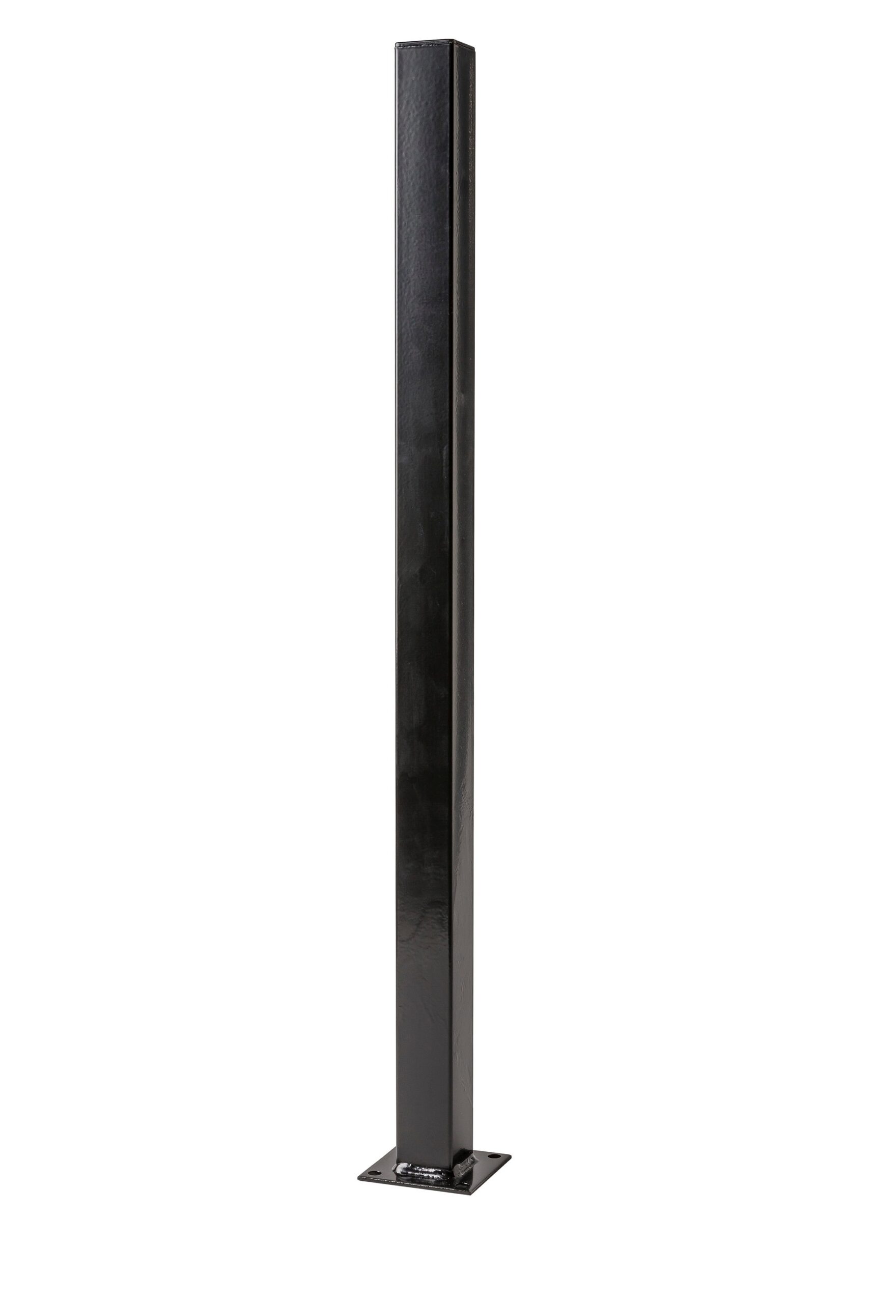 Merchants Metals 3 ft H X 2 in W Black Galvanized Steel Decorative Fence Post In The Metal Fencing Department At Lowes