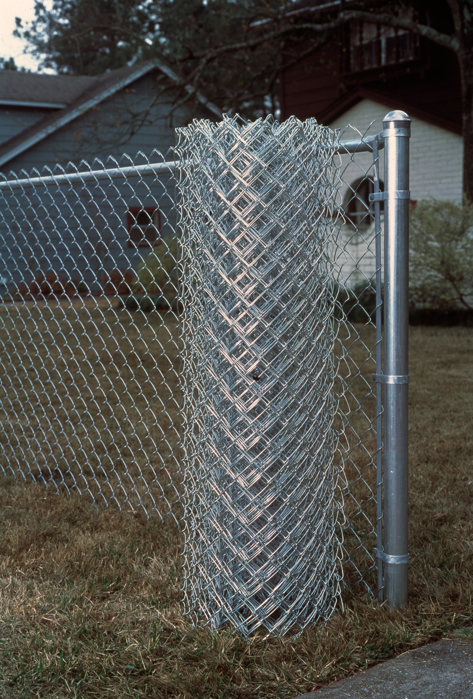 Merchants Metals 4 ft H X 50 ft W 11 5 Gauge Galvanized Steel Chain Link Fence Fabric 2 38 in Mesh Size 50 ft Roll Length In The Chain Link Fencing Department At Lowes