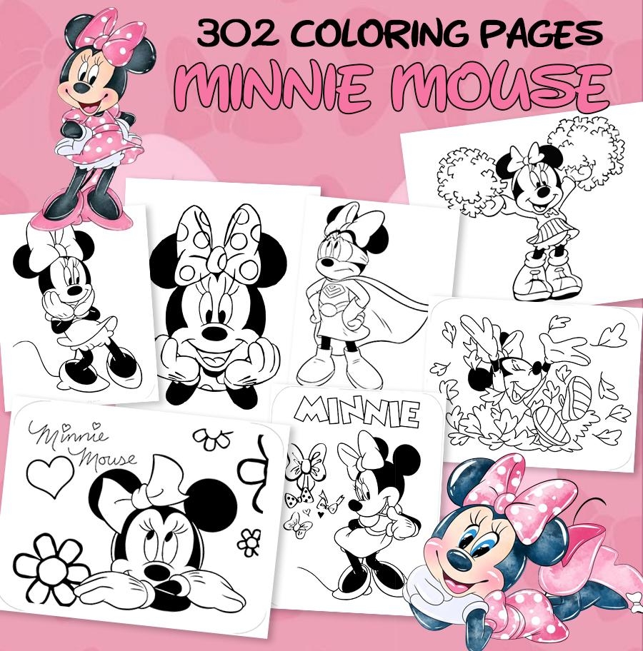 Mickey Mouse And Friends Coloring Book Etsy Canada
