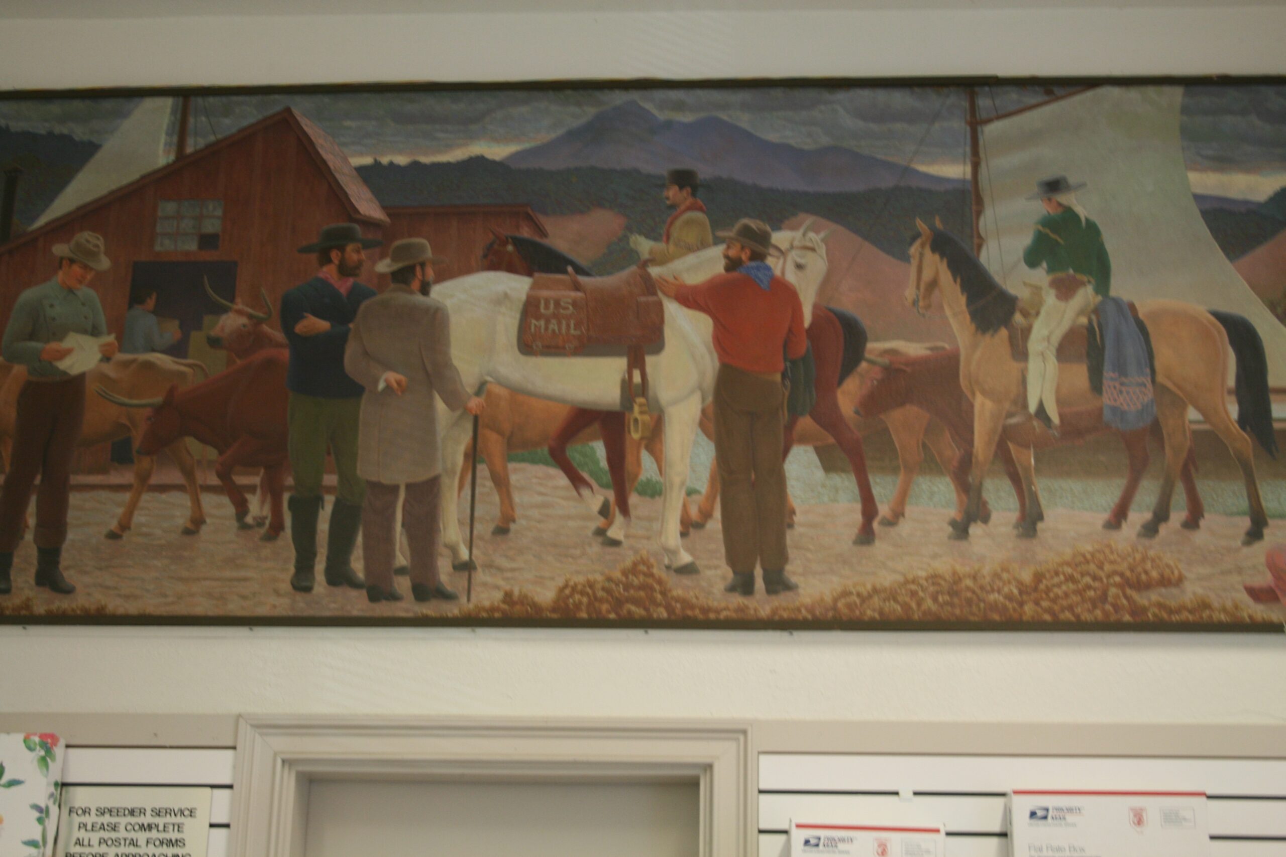 Mission Rafael Post Office Mural San Rafael CA Living New Deal