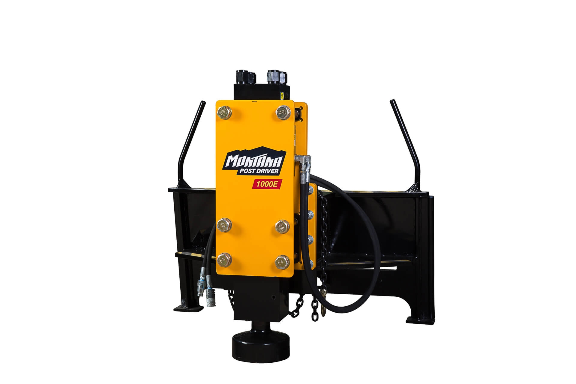 Montana 1000E Rancher Hydraulic Fence Post Driver Fits Skid Steer Quick Attach Skid Steer Attachment Depot