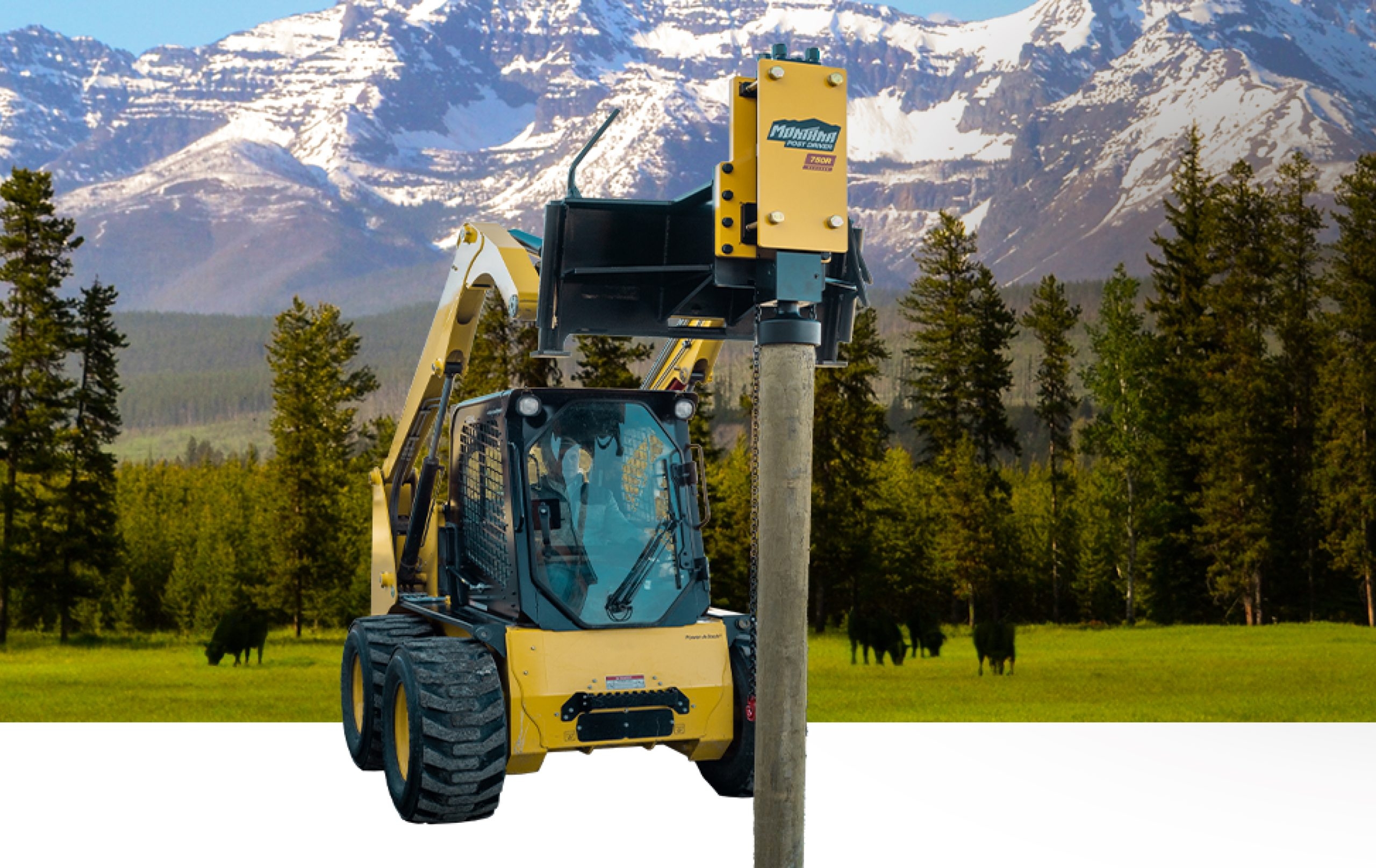 Montana Post Driver The ORIGINAL Hydraulic Hammer Post Driver
