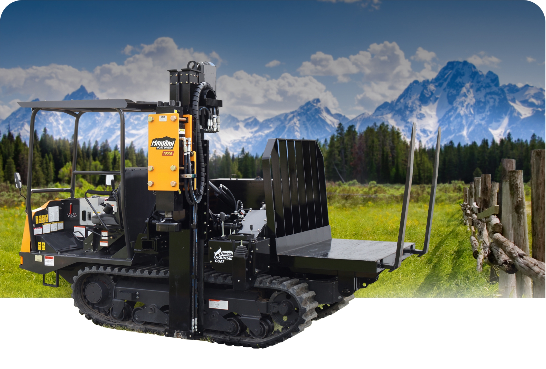 Montana Post Driver The ORIGINAL Hydraulic Hammer Post Driver