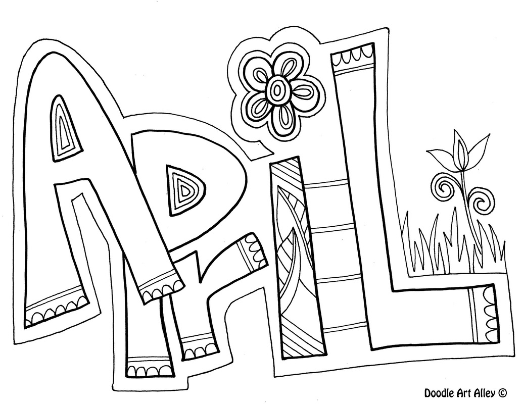 Months Of The Year Coloring Pages CLASSROOM DOODLES