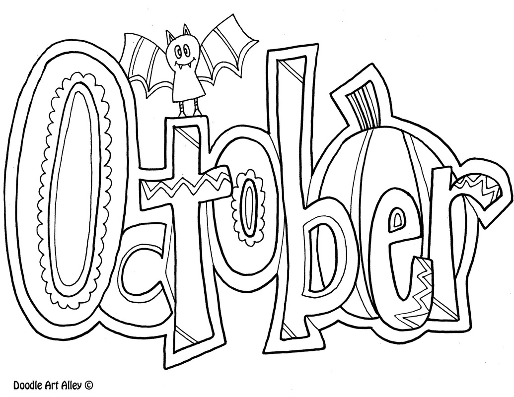 Months Of The Year Coloring Pages CLASSROOM DOODLES