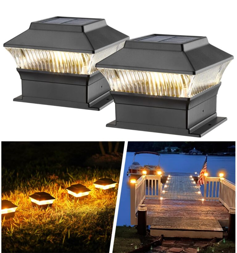 MOON DE AGE 25 Lumen 4X4 4x6 Solar Fence Post Lights 2 Pack Black And 50 Lumen 3 Modes Solar Post Lights 1 Pack Amazon