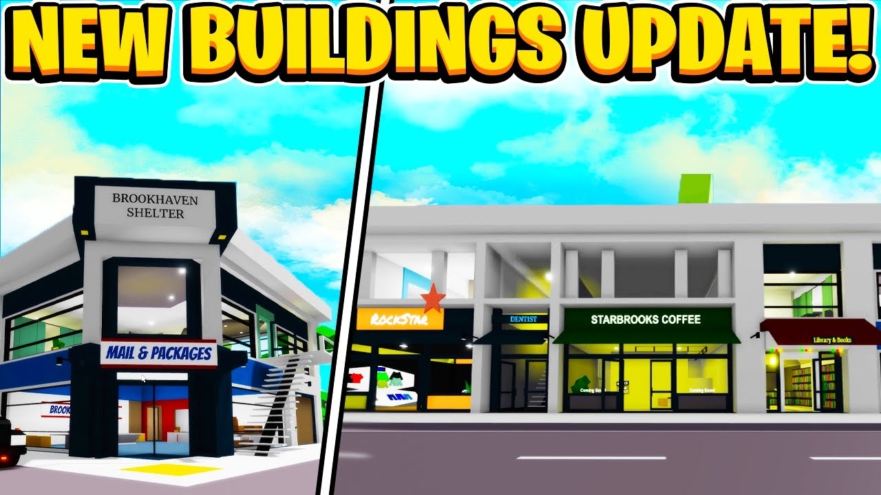 NEW STORES UPDATE Roblox Brookhaven RP Dentist Post Office Shelter Library And More YouTube