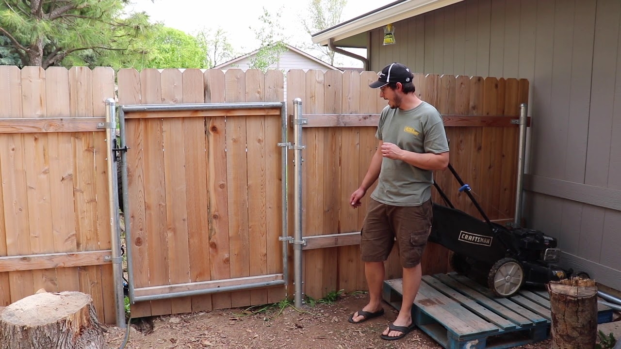 No Drive Gate Modifying My Wood Fence With Steel Posts For Drive Through Access YouTube