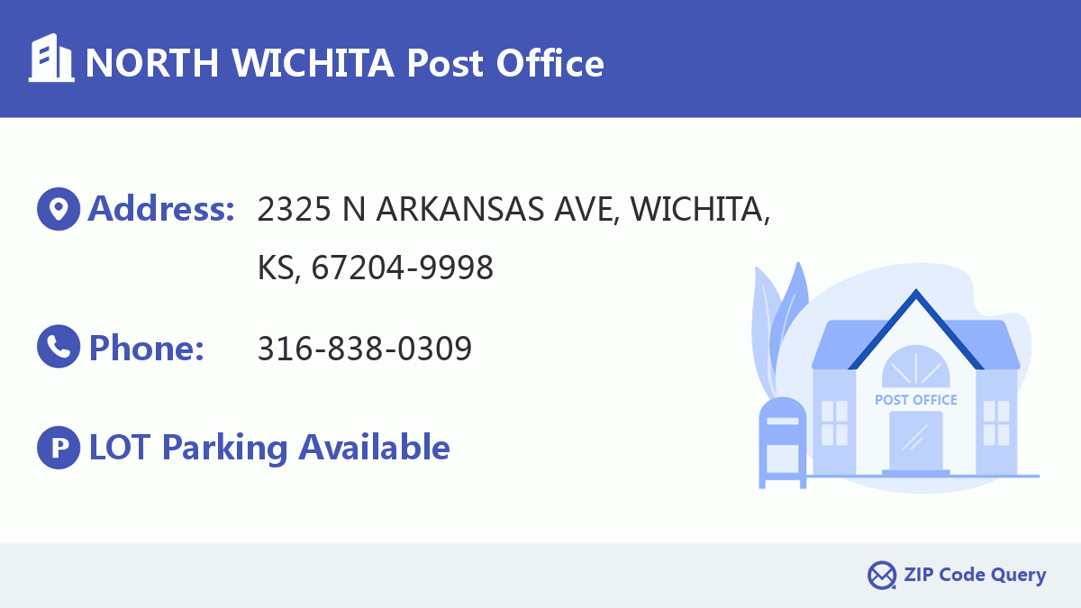 NORTH WICHITA Post Office Kansas United States ZIP Code 5 Plus 4 