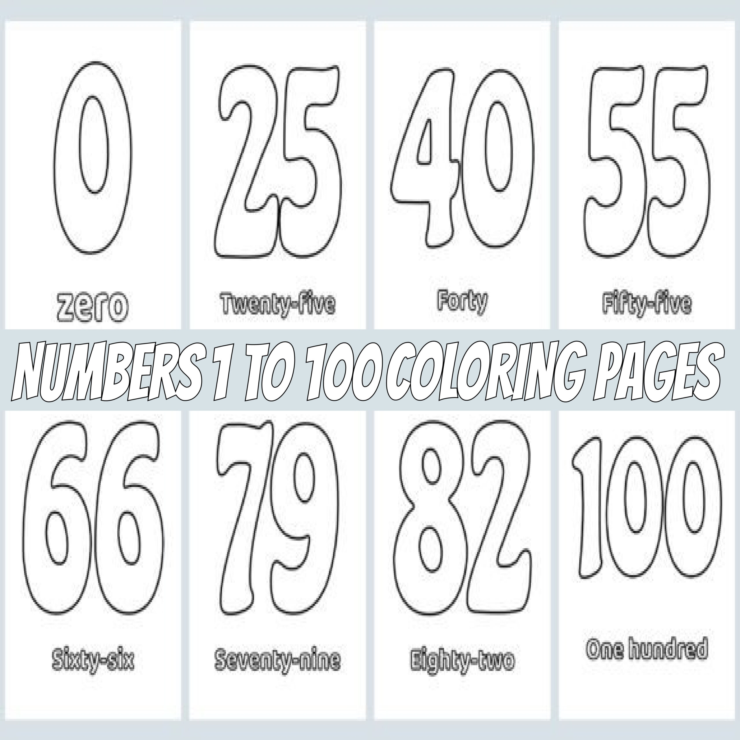 coloring pages numbers
