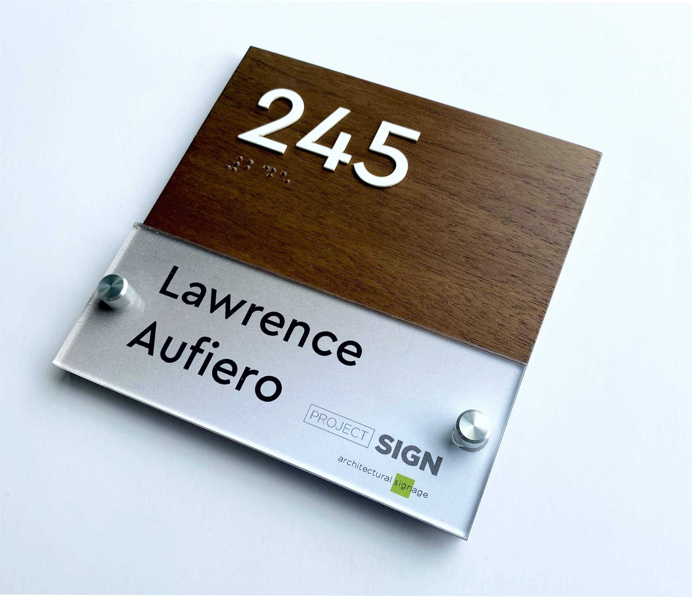 Office Name Plates Project Sign Architectural Signage