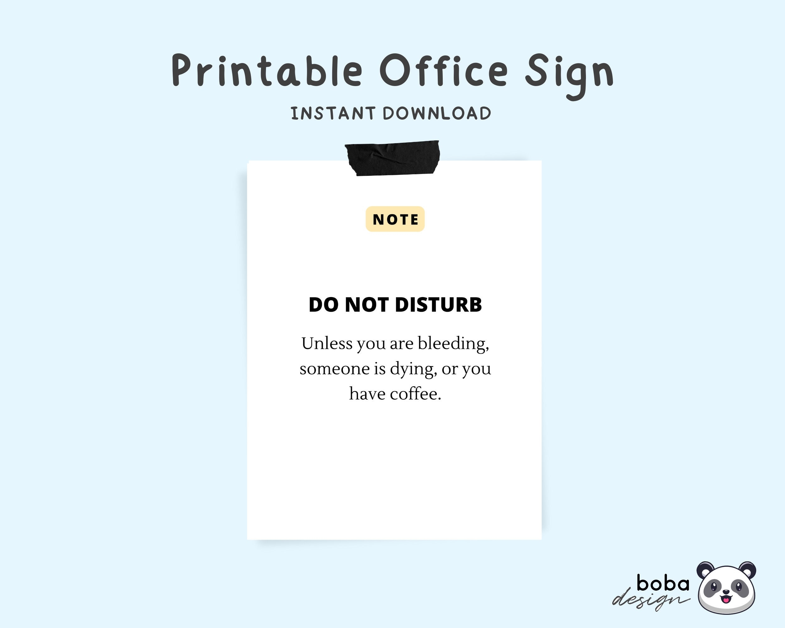 Office Signs Do Not Disturb Printable Funny Door Sign School Funny Door Signs Funny Do Not Disturb Door Signs Printable instant Download Etsy