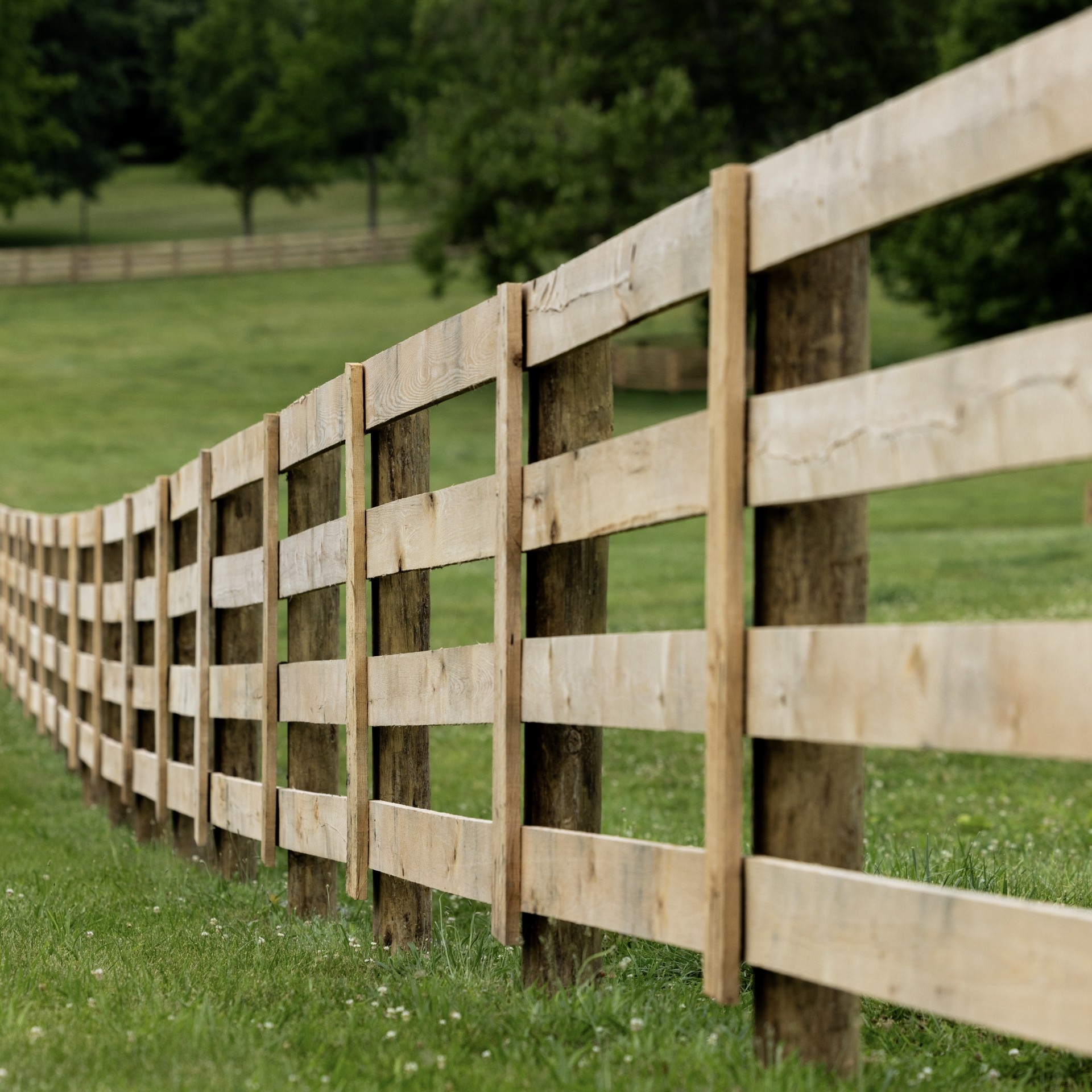 wood fencing fence post