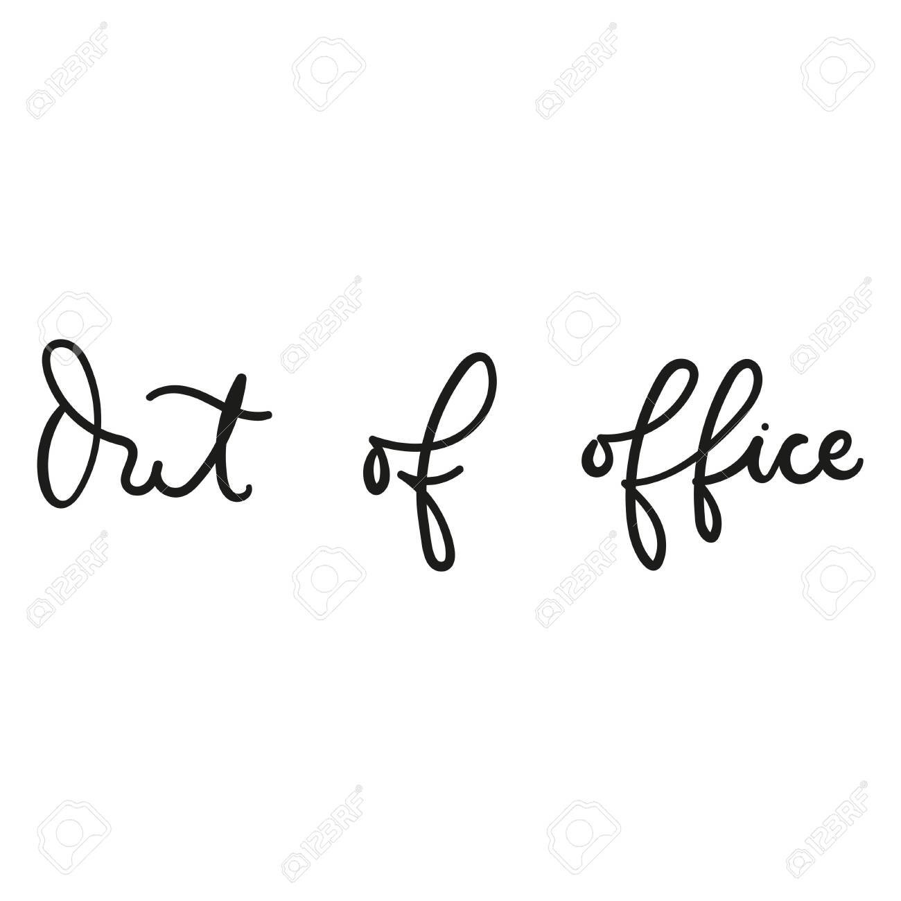 Out Of Office Inspirational Lettering Print Vacation Quote Template Summer Travel Vector Lettering Illustration Royalty Free SVG Cliparts Vectors And Stock Illustration Image 131651473 