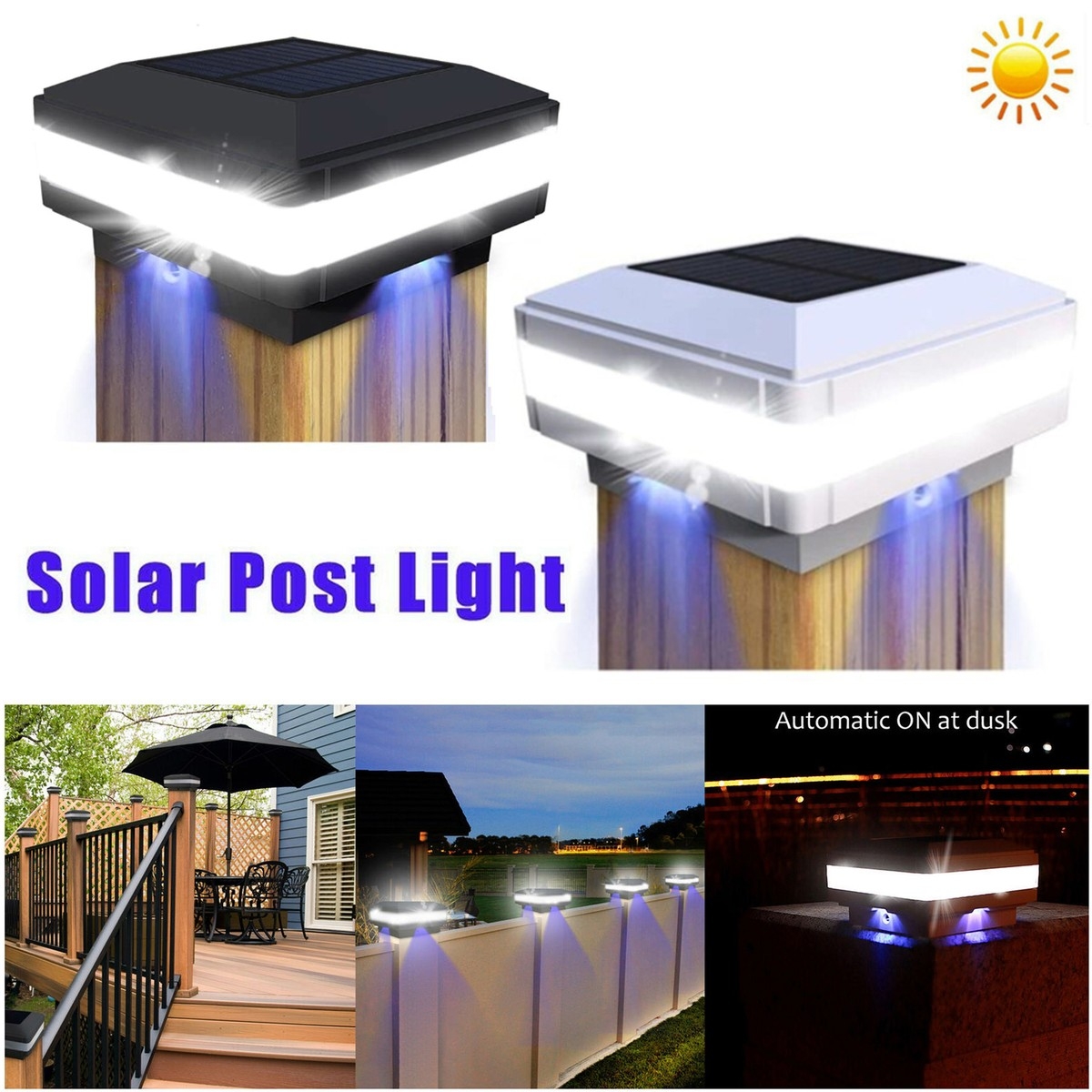 fence post solar caps