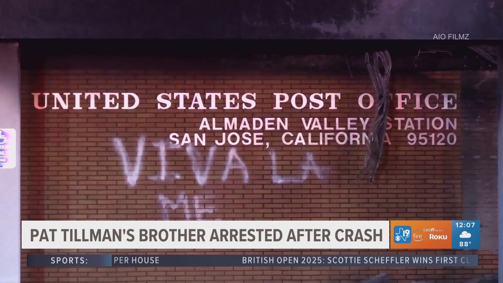 Pat Tillman s Brother Arrested After Post Office Crash Cbs19 tv