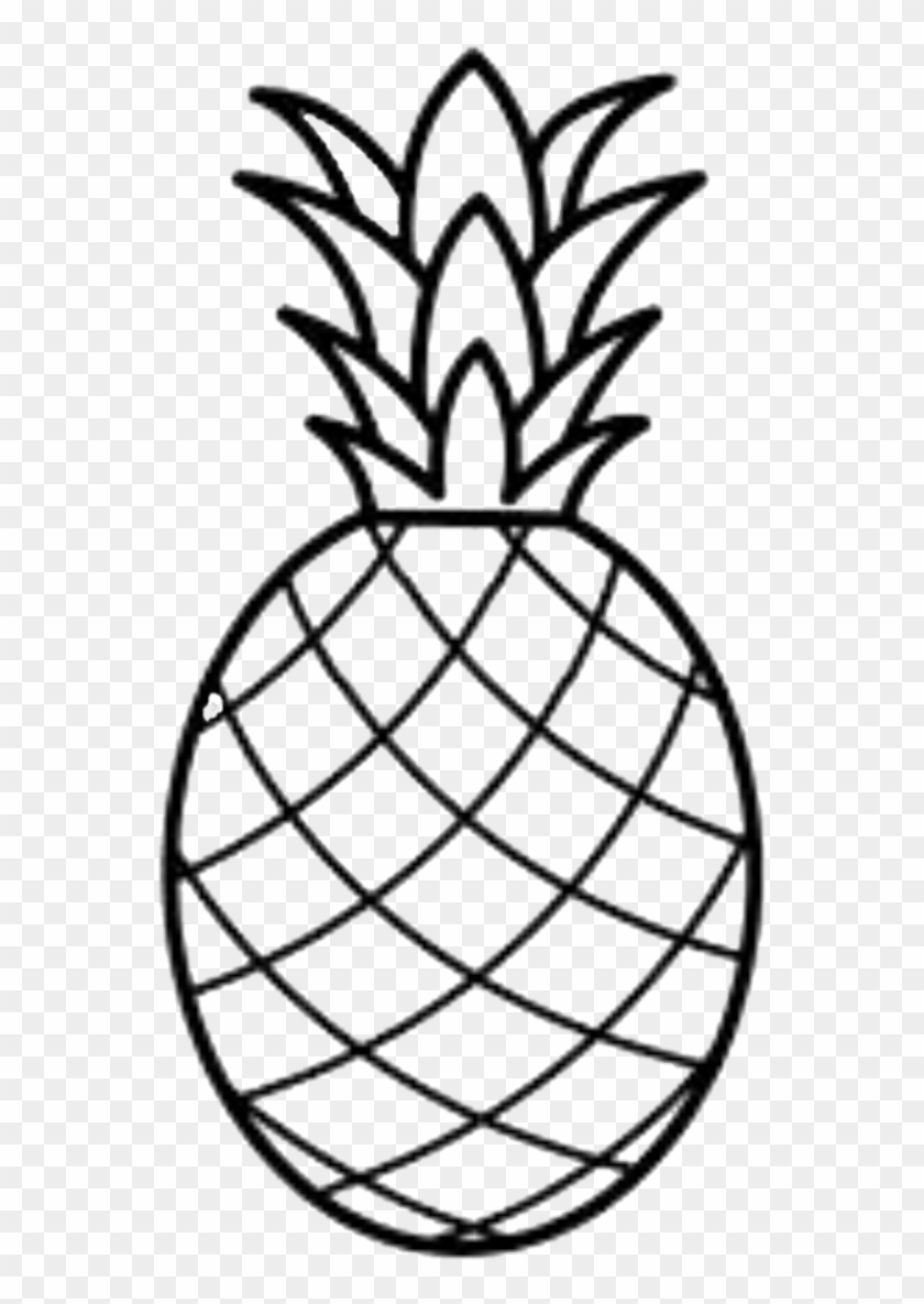 Pineapple Coloring Page Free Transparent PNG Clipart Images Download