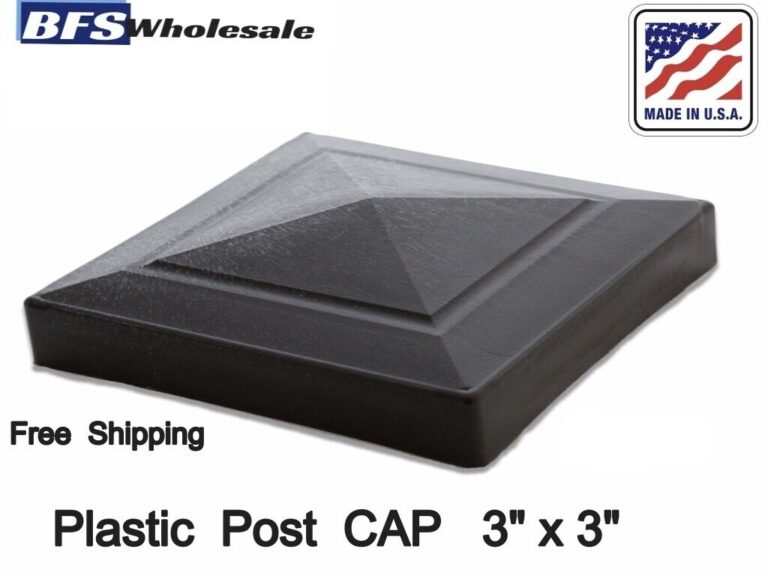 Plastic FENCE POST CAP 3 X 3 Inches BLACK Color Weather Resistant EBay