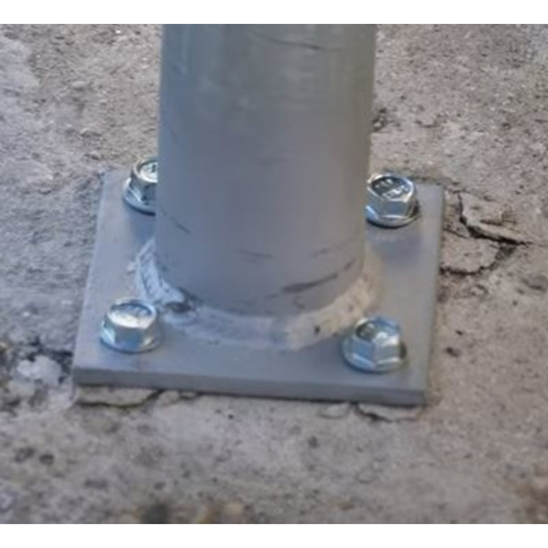 fence post anchors in concrete