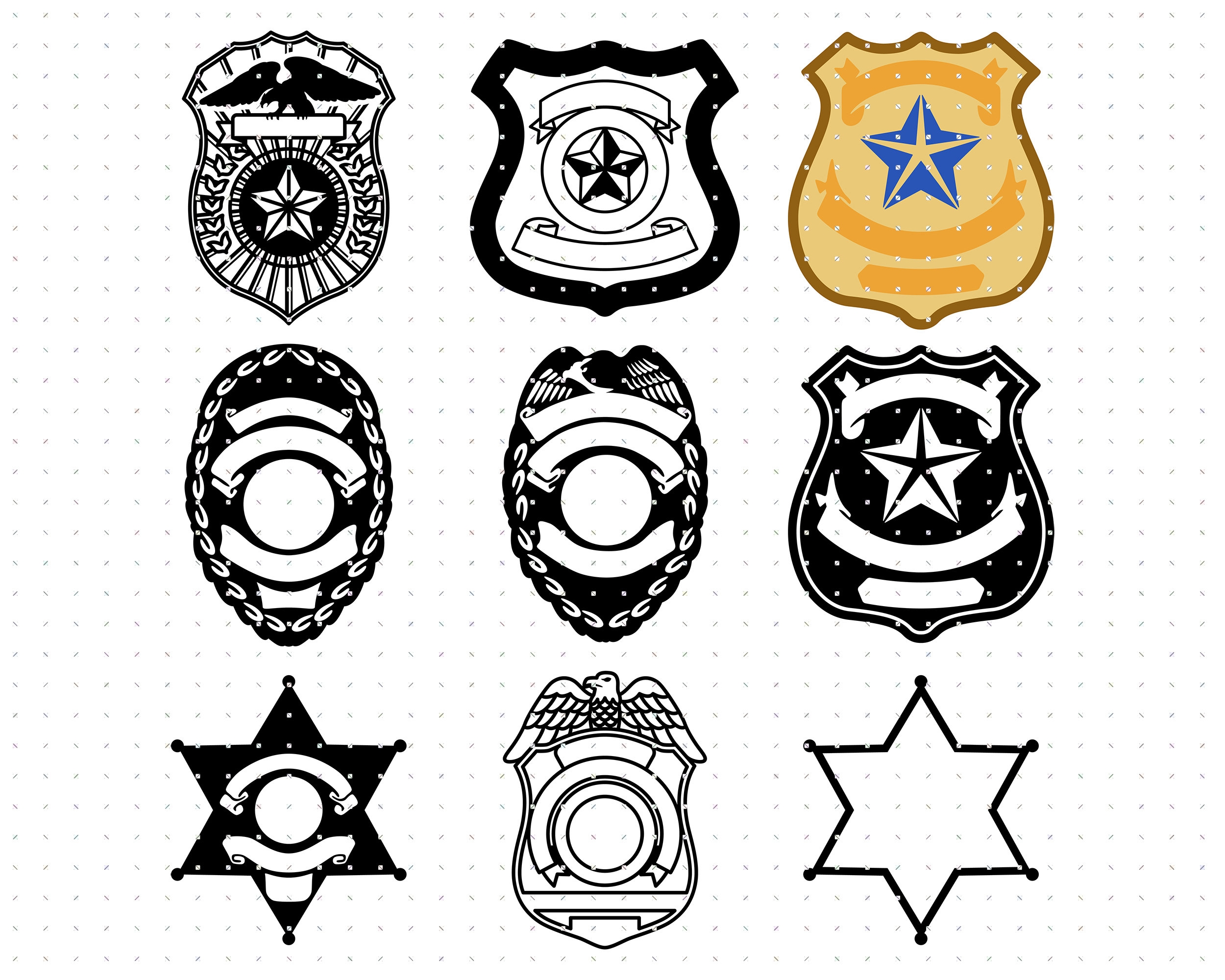 printable police officer badge