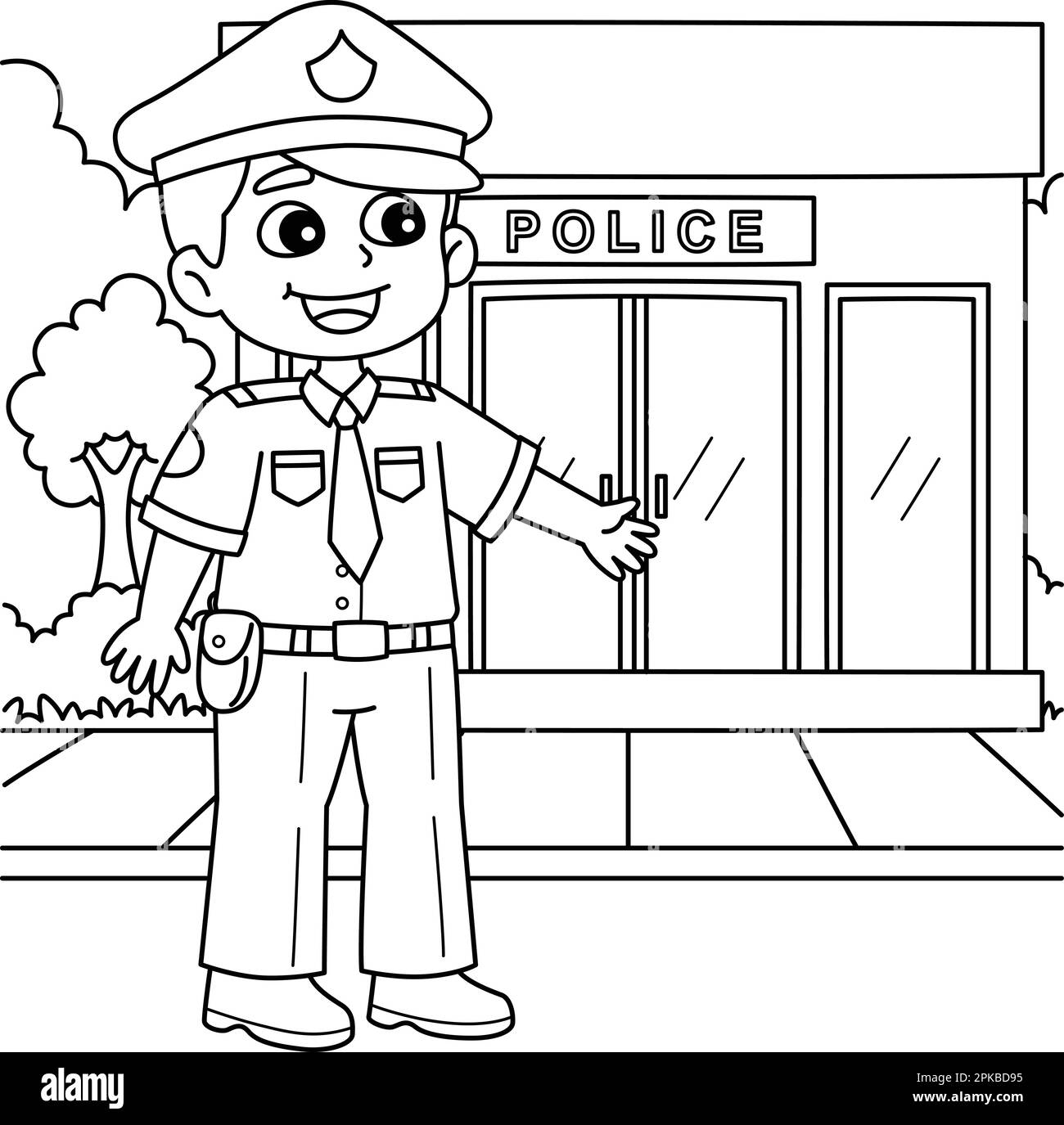 Police Officer Kids Cut Out Stock Images Pictures Page 2 Alamy