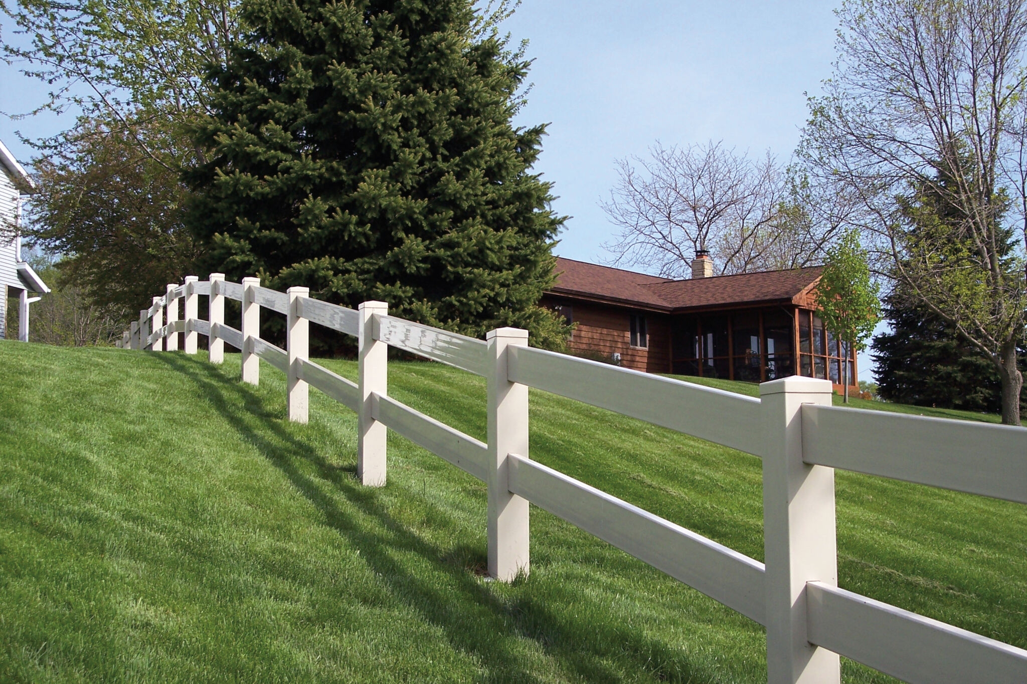 post and rail fence