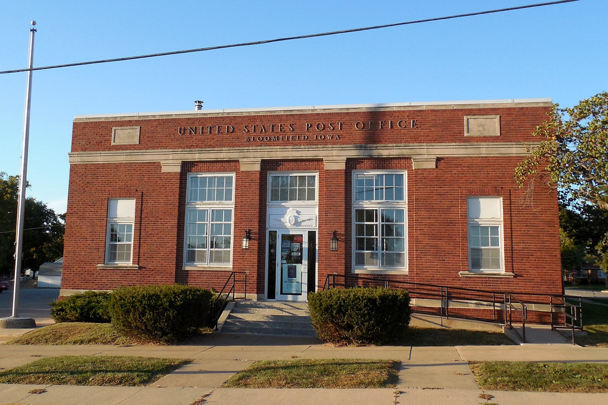 Post Office Bloomfield IA Living New Deal
