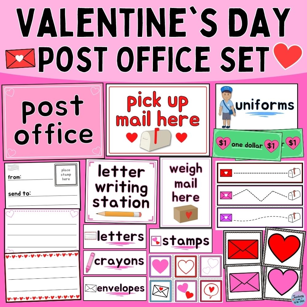 post office dramatic play printables free